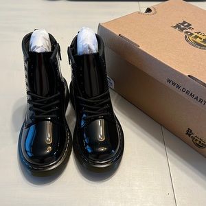 Kids Dr. Martens size 12 Black Patent — NWT